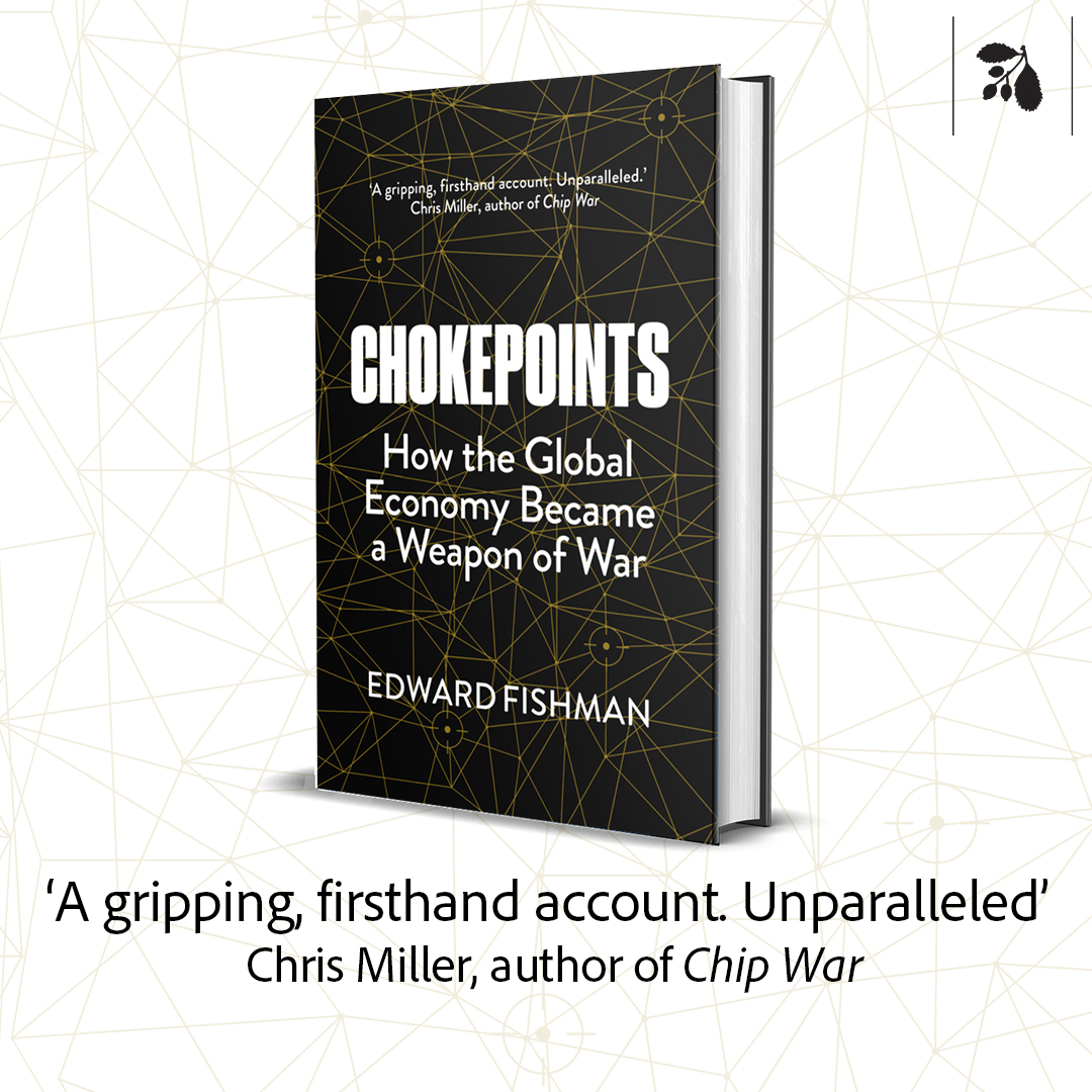 eandtbooks's tweet image. Read this book to understand the meteoric rise of economic warfare, and how sanctions are shaping our world...

’A gripping, firsthand account. Unparalleled.’ Chris Miller, author of Chip War

#Chokepoints by @edwardfishman - pre-order now: bit.ly/3DgxIOA
#economics