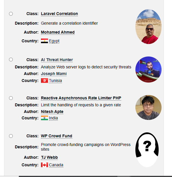 youssef_mami's tweet image. Grande nouvelle ! Mon projet est nominé pour le prix "Award du mois de février 2025" sur PHP Classes ! 🎉
🔗 Votez ici : phpclasses.org/vote.html
Merci à tous pour votre aide !
#PHP #VotezPourMonProjet #PHPClasses #PrixFévrier2025 #DéveloppementWeb #Innovation #TechCommunity