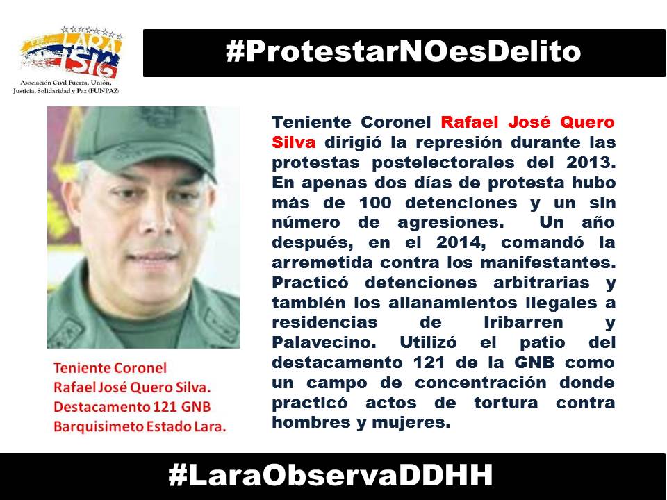 El Tte. Cnel. Rafael Quero Silva quien sigue detenido en #USA tendría entre sus opciones la deportación a #Venezuela 🇻🇪 solicitamos a <a href="/POTUS/">President Donald J. Trump</a> <a href="/USAenEspanol/">USA en Español</a> <a href="/SecRubio/">Secretary Marco Rubio</a> <a href="/MaElviraSalazar/">María Elvira Salazar 🇺🇸</a> <a href="/RepCarlos/">Rep. Carlos A. Gimenez</a> <a href="/SenRickScott/">Rick Scott</a> este personaje responsable de violación de DDHH sea juzgado en #USA 🇺🇸