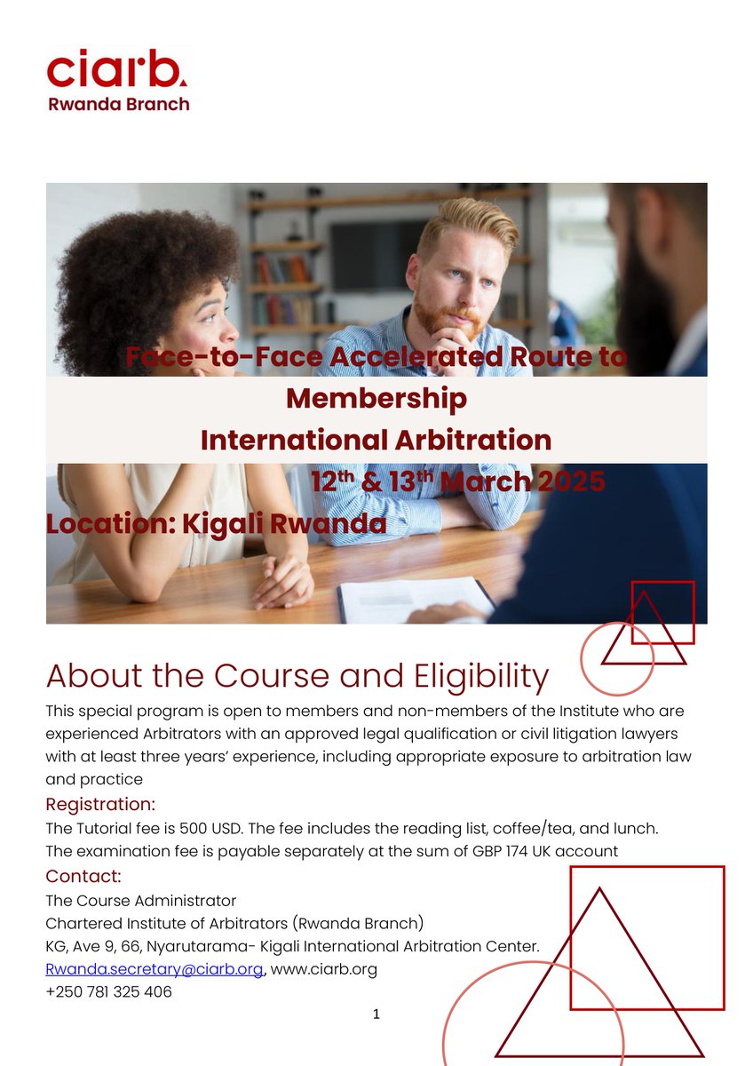 Registration is now closed <a href="/MispaFri/">Mispa FRI AWASUM</a> <a href="/RutabingwaAtha1/">Rutabingwa Athanase</a> <a href="/Mutabingwa1/">Alloys Mutabingwa</a> <a href="/CIArbYMGRwanda/">CIArb Young Member Group, Rwanda</a>  <a href="/CIArbKenya/">CIArb Kenya Branch</a> <a href="/Ciarb/">Ciarb</a> <a href="/LegalPracticeRW/">ILPD</a> <a href="/KiacRwanda/">KIAC Rwanda</a>