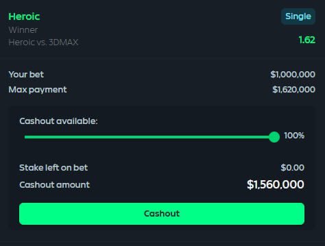 $1,000,000 bet placed against 3DMAX

I think they might be tilted🤞
