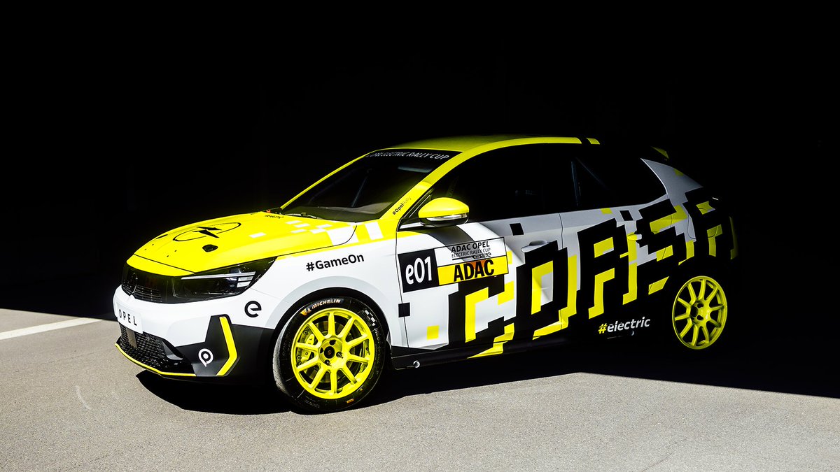 Opel's tweet image. The #OpelCorsa Rally Electric is redefining rallying as we know it. A game changer in every sense, proving that the future of motorsport is electric and fun. 

Game on, 2025 season here we come! 🎮 ⚡🔥

#OpelRally #Gamescom