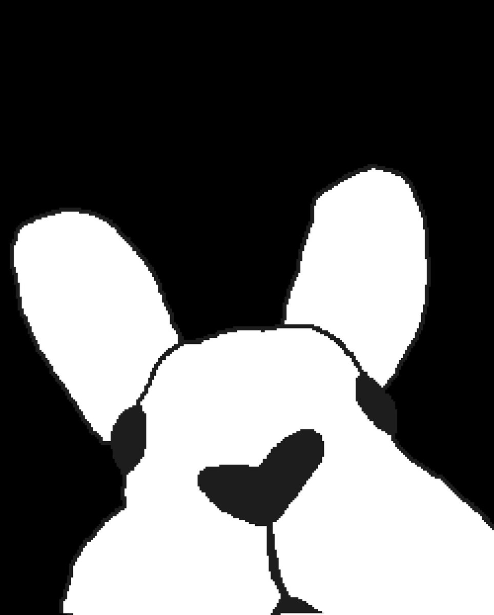 i found this bunny and its head was so stupid i had to trace it to make me less mad