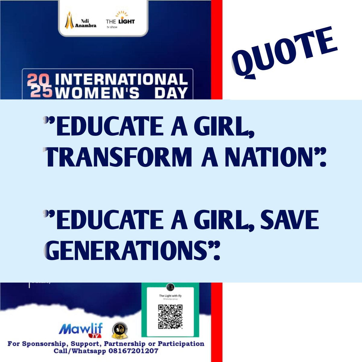 𝗠𝗶𝗹𝗹𝗶𝗼𝗻𝘀 𝗼𝗳 𝗴𝗶𝗿𝗹𝘀 𝗹𝗮𝗰𝗸 𝗮𝗰𝗰𝗲𝘀𝘀 𝘁𝗼 𝗲𝗱𝘂𝗰𝗮𝘁𝗶𝗼𝗻
 We must demand equal opportunities for all and invest more in girls education! 🚺

#EducationForAll #GirlsDeserveBetter
#DigitalActivism #SpeakUp #YouthPower
#NewMasculinity #IWD2025  #unwomen