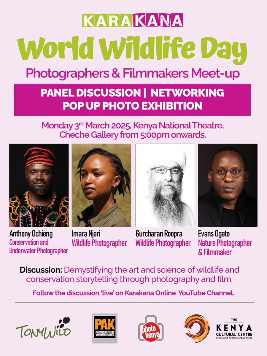 PhotoKenya (@myphotokenya) on Twitter photo Happening today with <a href="/KarakanaOnline/">Karakana Online</a> <a href="/UsanifuNews/">Usanifu News</a> <a href="/TonyWildKe/">TonyWild Foundation</a> <a href="/CultureCentreKE/">Kenya Cultural Centre (Kenya National Theatre)</a> <a href="/gurcharanroopra/">Gurcharan Roopra</a> <a href="/evansmarube/">Evans Ogeto🇰🇪</a> #WorldWildlifeDay Happening today with <a href="/KarakanaOnline/">Karakana Online</a> <a href="/UsanifuNews/">Usanifu News</a> <a href="/TonyWildKe/">TonyWild Foundation</a> <a href="/CultureCentreKE/">Kenya Cultural Centre (Kenya National Theatre)</a> <a href="/gurcharanroopra/">Gurcharan Roopra</a> <a href="/evansmarube/">Evans Ogeto🇰🇪</a> #WorldWildlifeDay