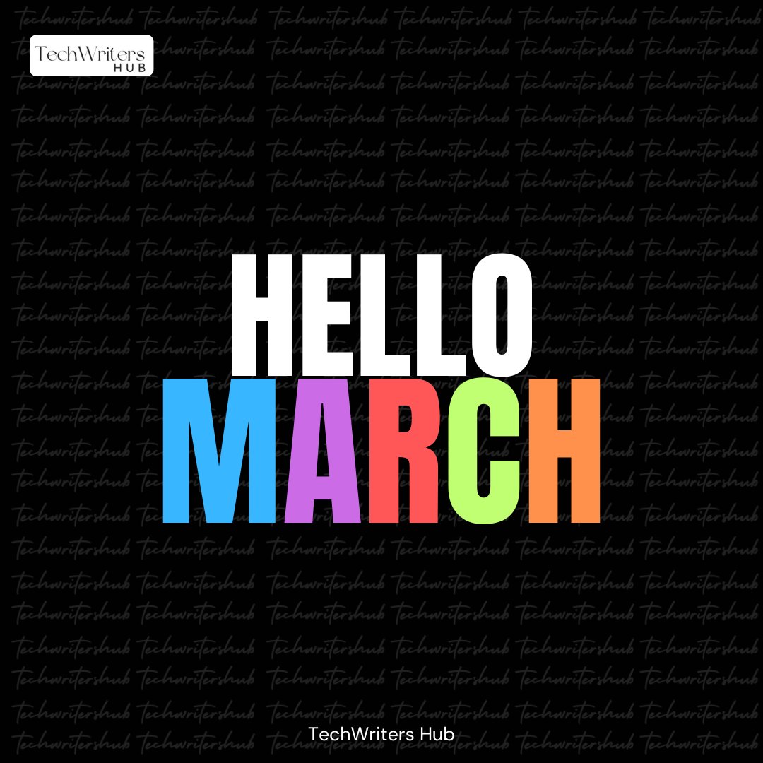 techwritershub's tweet photo. We’re a few days into March, but it’s never too late to set new goals and embrace new opportunities! https://t.co/TqugaGC7NG