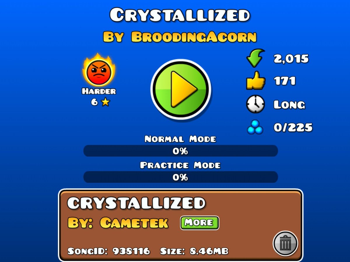 BroodingAcorn's tweet image. It may not be legendary, but After quite a long time of making levels I've finally gotten an epic rate :D next time i'll shoot even higher