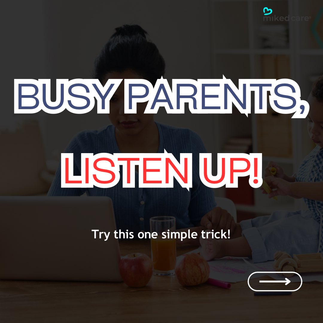 MikedCares's tweet photo. Parents, life is hectic. 😵‍💫 Amid work and chores, it's easy to feel you're not spending enough time with your kids.

But here's a secret: Just 5 minutes of focused attention can strengthen your bond more than you think. https://t.co/o6q1Sr8oZ5