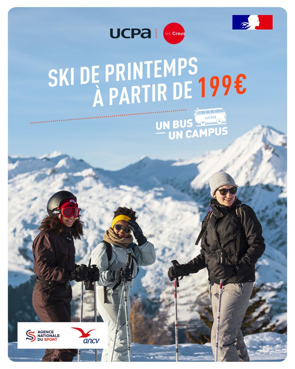 Vous êtes étudiant·e boursier·ère ? Le Crous de Versailles et @UCPA vous proposent 4 jours de ski, tout compris à 285€ : transport + matériel + cours ski/snow + repas + hébergement

Infos et résa : ucpa.com/partenaire/1bu…