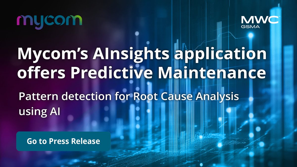 Mycom announces a new Pattern Detection Root Cause Analysis (RCA) capability in AInsights, its predictive AI-based insights application, at MWC Barcelona 2025.

Go to the Press Release: bit.ly/4krlGTh