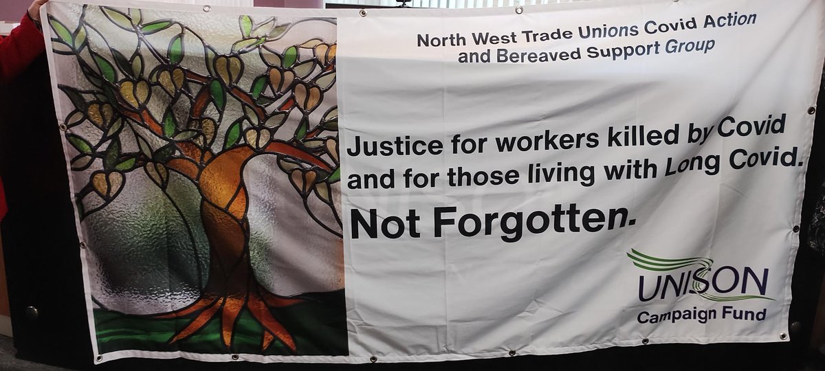 Janet Newsham #NotJustLibertiesAtStakeButLives (@jnewsham) on Twitter photo This morning we are planting a tree in the Vera Page Park St.Helens, in memory of the workers who have died from Covid and who are living with Long Covid. It is 11.00am near the workers memorial statue. If you are unable to join us, take a minute to remember. <a href="/tucnw/">TUC North West</a> This morning we are planting a tree in the Vera Page Park St.Helens, in memory of the workers who have died from Covid and who are living with Long Covid. It is 11.00am near the workers memorial statue. If you are unable to join us, take a minute to remember. <a href="/tucnw/">TUC North West</a>