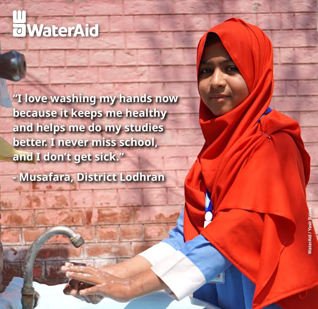 WaterAid Pakistan (@wateraidpk) on Twitter photo Meet Musafara, a bright grade 2 student who never misses a day of school! Her love for learning is matched by her passion for handwashing—a habit she picked up through her school’s hygiene programs.
#WaterAidPakistan #WASH <a href="/WaterAidUK/">WaterAid UK 💦</a> <a href="/WaterAidPress/">WaterAid Press</a> <a href="/GovtofPunjabPK/">Government of Punjab</a> <a href="/Unilever/">Unilever</a> Meet Musafara, a bright grade 2 student who never misses a day of school! Her love for learning is matched by her passion for handwashing—a habit she picked up through her school’s hygiene programs.
#WaterAidPakistan #WASH <a href="/WaterAidUK/">WaterAid UK 💦</a> <a href="/WaterAidPress/">WaterAid Press</a> <a href="/GovtofPunjabPK/">Government of Punjab</a> <a href="/Unilever/">Unilever</a>