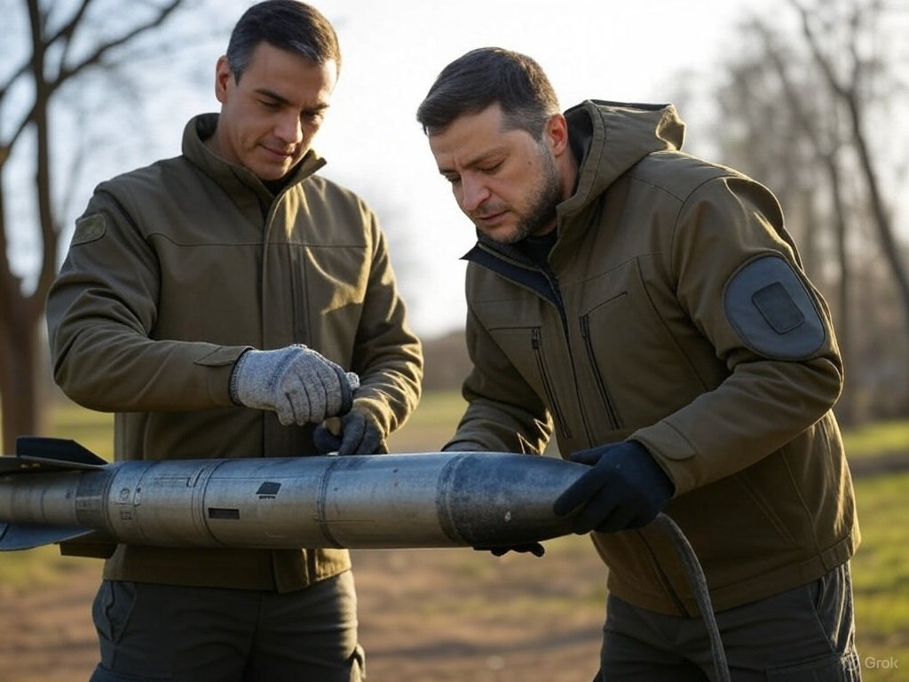 AlmaGisbert's tweet image. Pedro Sánchez jugando a la guerra con su amigui 

(Pobre Zelenski no sabe que está al lado del traidor número 1)

#Ucrania #Zelenski #SanchezTraidor 
#BuenosdiasEspaña 💪🏼🇪🇦💚