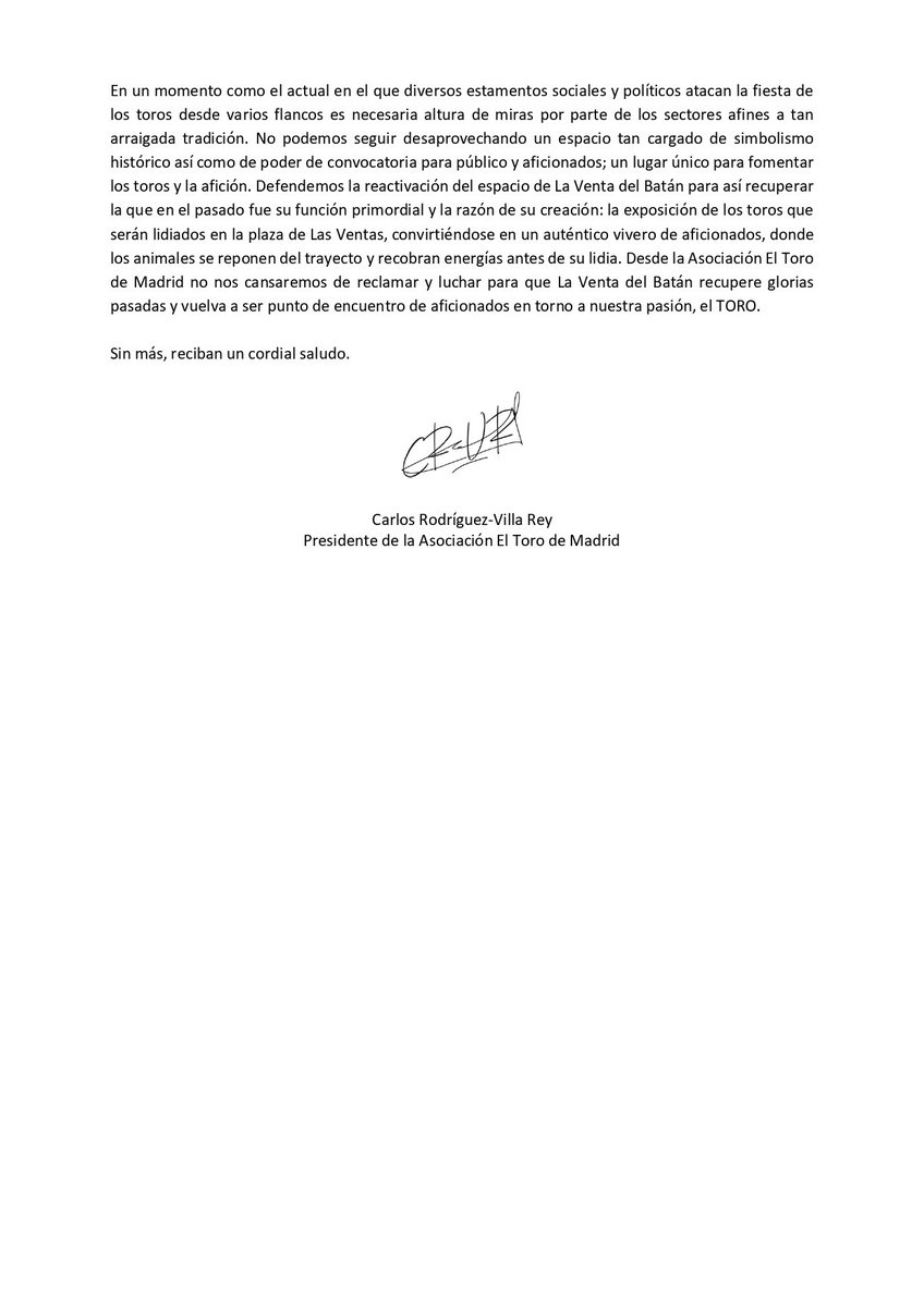 En la mañana de hoy hemos presentado el siguiente escrito a diversos estamentos en relación a La Venta del Batán.