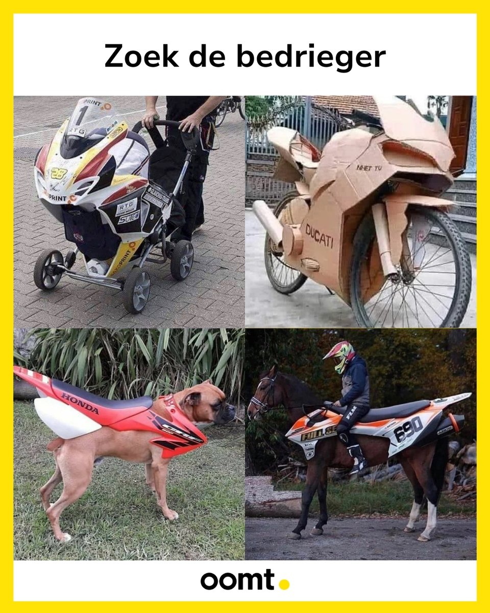 Het is lastig te zeggen… 🔎🏍️