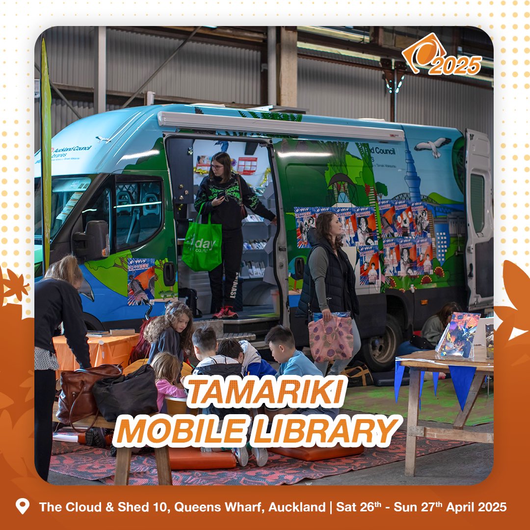 OverloadNZ's tweet image. 📚✨ Manga lovers, rejoice! ✨📚
The Tamariki Mobile Library is rolling into Overload 2025, thanks to the amazing team at Auckland Central Library! 🚐📖 Step into a manga reader’s paradise, where you can browse and borrow your favorite series on-site!
See you there! 🎉