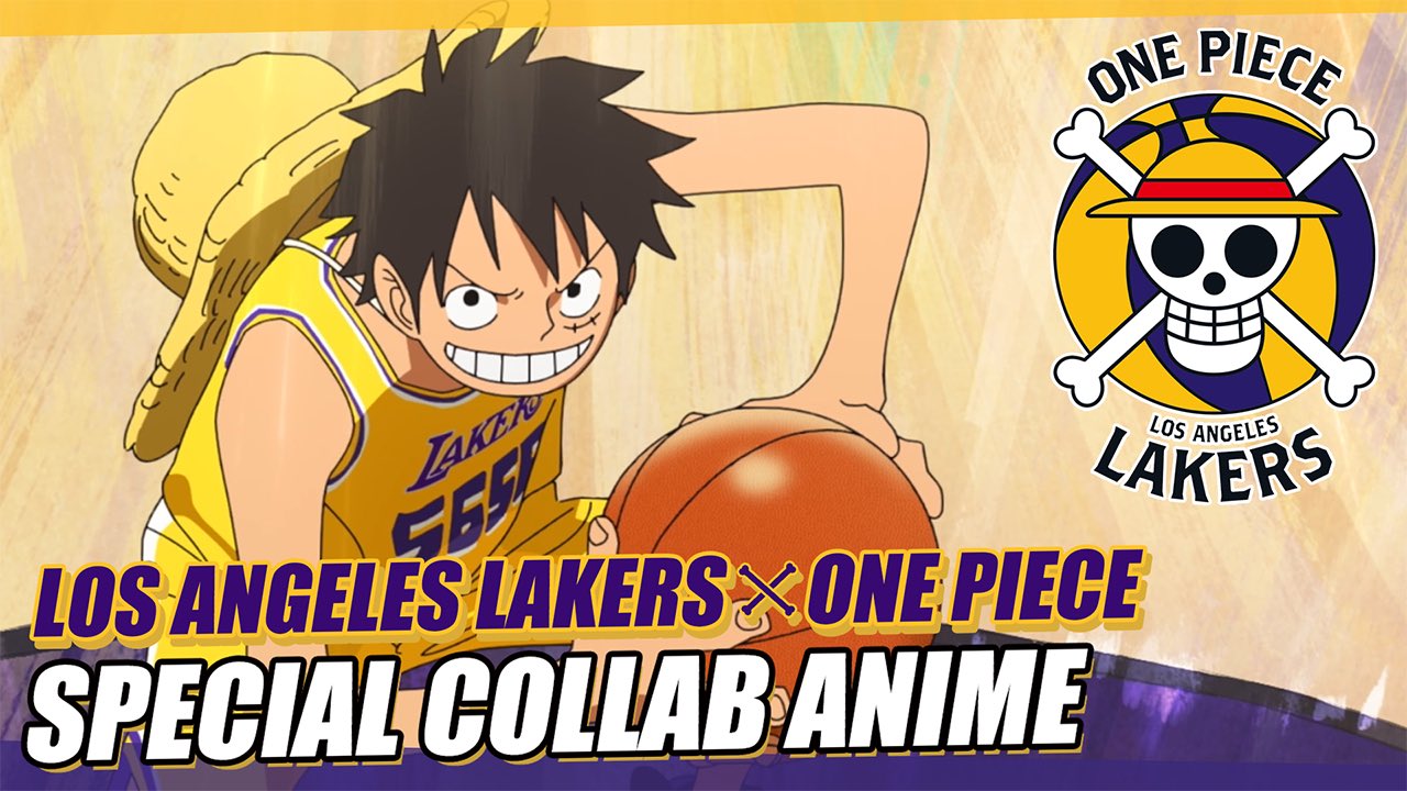 LOS ANGELES LAKERS × ONE PIECE ポスター