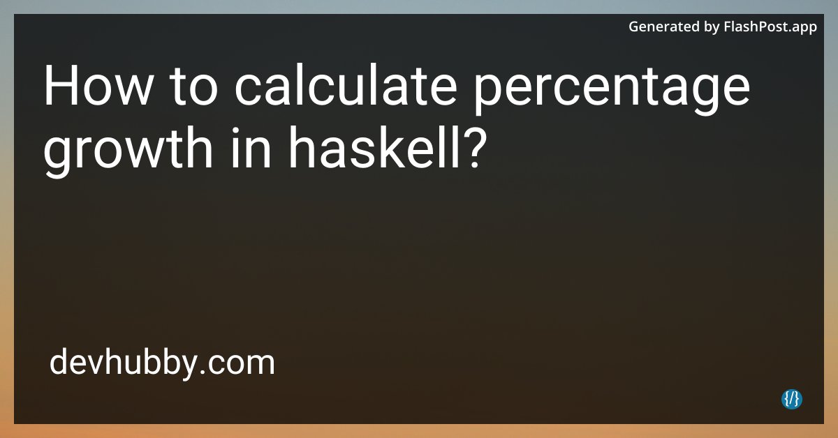 JordanKEurope's tweet image. Is calculating percentage growth in Haskell the real code to happiness?
Source: devhubby.com/thread/how-to-…
#HaskellProjects #100DaysOfCode #HaskellCoding #GrowthMetric #growth #haskell