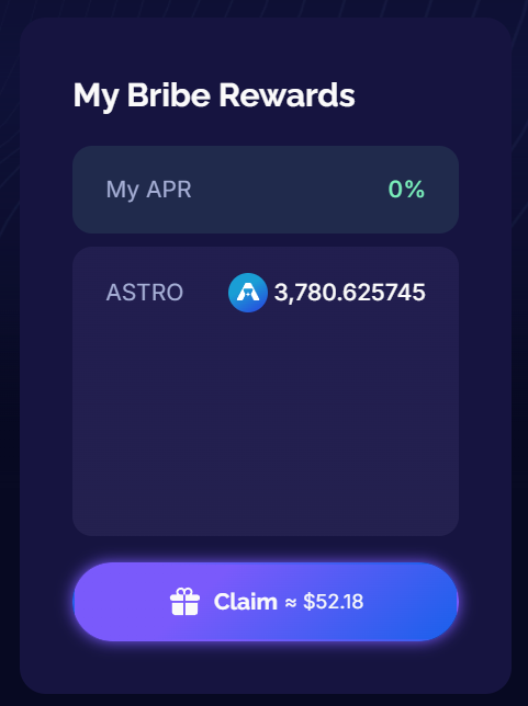 J429 (@jay4291) on Twitter photo This weeks Bribe earnings on <a href="/Eclipsefi/">Eclipse Fi</a> <a href="/astroport_fi/">Astroport ✦</a>
I keep saying if you aint using Eclipse you are missing out This weeks Bribe earnings on <a href="/Eclipsefi/">Eclipse Fi</a> <a href="/astroport_fi/">Astroport ✦</a>
I keep saying if you aint using Eclipse you are missing out