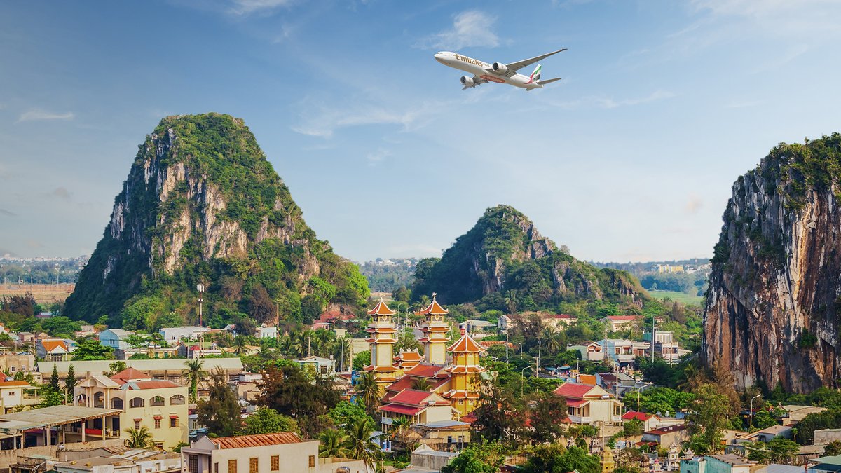emirates's tweet photo. They say good things come in threes. And with our newest destinations, it couldn't be truer!

Shenzhen, Da Nang, and Siem Reap are joining the Emirates network in 2025. 🤩

Three new adventures await! Who's booking the first flight? 🙋🏻‍♀️ https://t.co/N0DyMcC5Uo https://t.co/5dv3zq2oHp