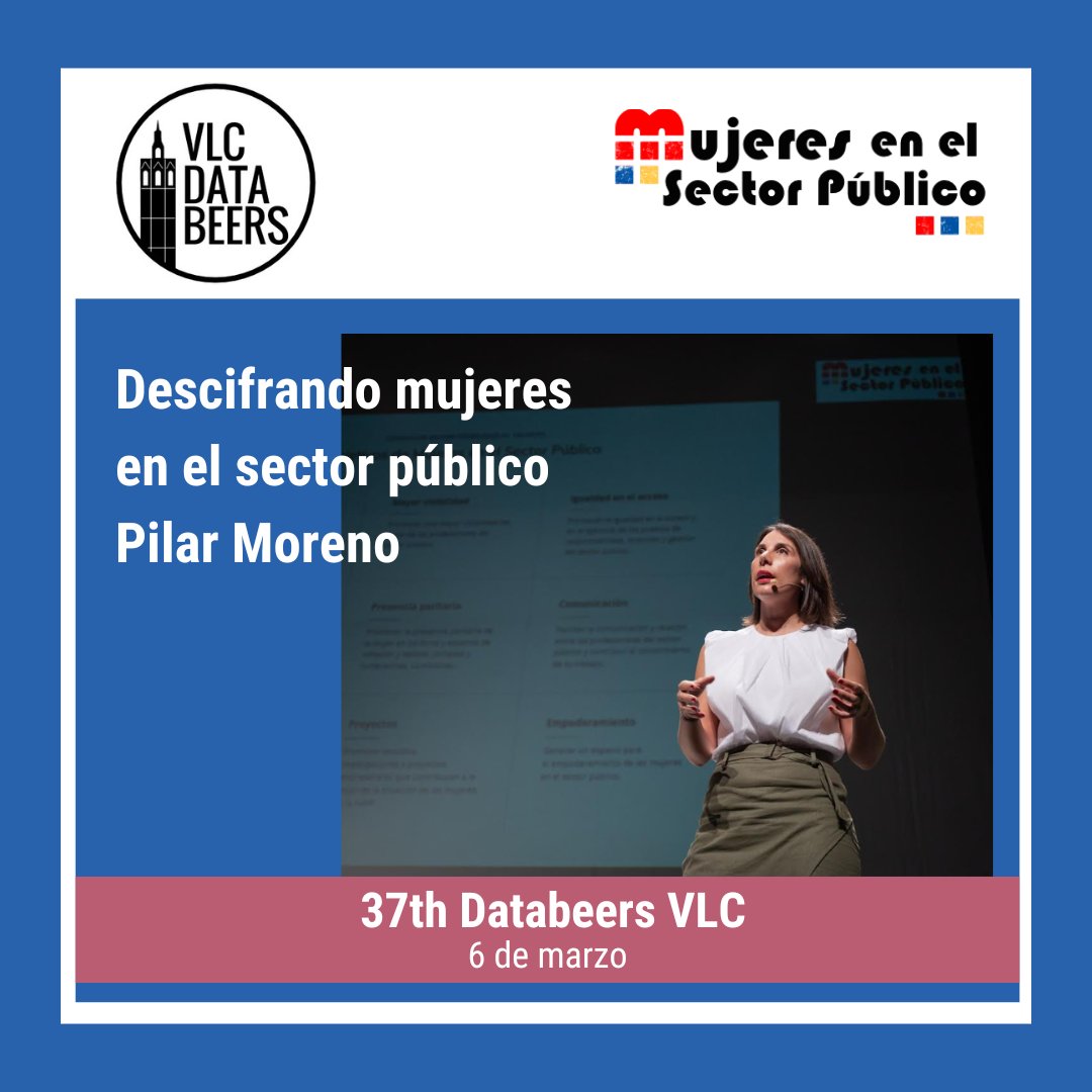 Mujeres en el Sector Público (@mujeressp) on Twitter photo ¡No te pierdas esta cita de mañana!
📢Pilar Moreno García , vocal de la Junta directiva de hashtag#MujeresSP, participa en 37th DataBeersVLC el próximo 6 de marzo en a las 19 horas en <a href="/OctubreCCC/">OctubreCCC</a> #diadelamujer <a href="/PilarMorGar/">Pilar Moreno⚡️</a>
Entradas gratis 👉🏼eventbrite.es/e/registro-37t… ¡No te pierdas esta cita de mañana!
📢Pilar Moreno García , vocal de la Junta directiva de hashtag#MujeresSP, participa en 37th DataBeersVLC el próximo 6 de marzo en a las 19 horas en <a href="/OctubreCCC/">OctubreCCC</a> #diadelamujer <a href="/PilarMorGar/">Pilar Moreno⚡️</a>
Entradas gratis 👉🏼eventbrite.es/e/registro-37t…