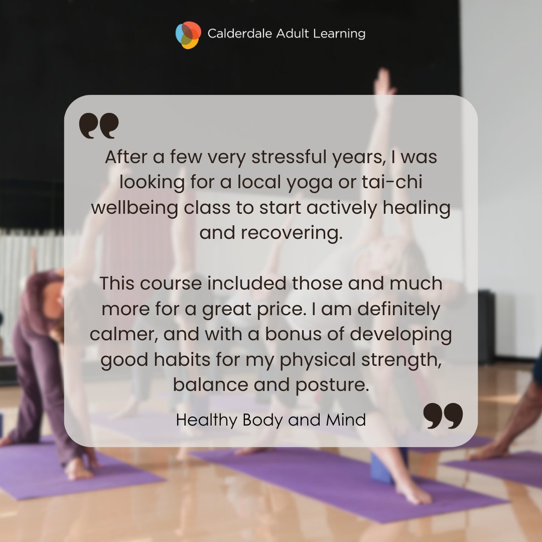 LearningCAL's tweet image. Our Healthy Body and Mind courses explore physical exercises, as well as nutrition, breathing exercises, stress management and more!
Hearing how these techniques have benefitted our Term 1 learners has shown that taking the first step into health and wellbeing makes a difference!