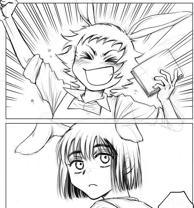 キャーってするうさぎ。スンってするうさぎ。 