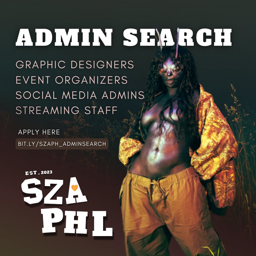 SZAPHL's tweet photo. SZA Philippines is expanding the team! 🌟

We're calling all dedicated Filipino SZA stans to join us in creating "Good Days" for our community. Fill out the form below and let's make magic together! 🤎

🔗 https://t.co/8WOCgiKBbJ https://t.co/hxWzd7jsBK