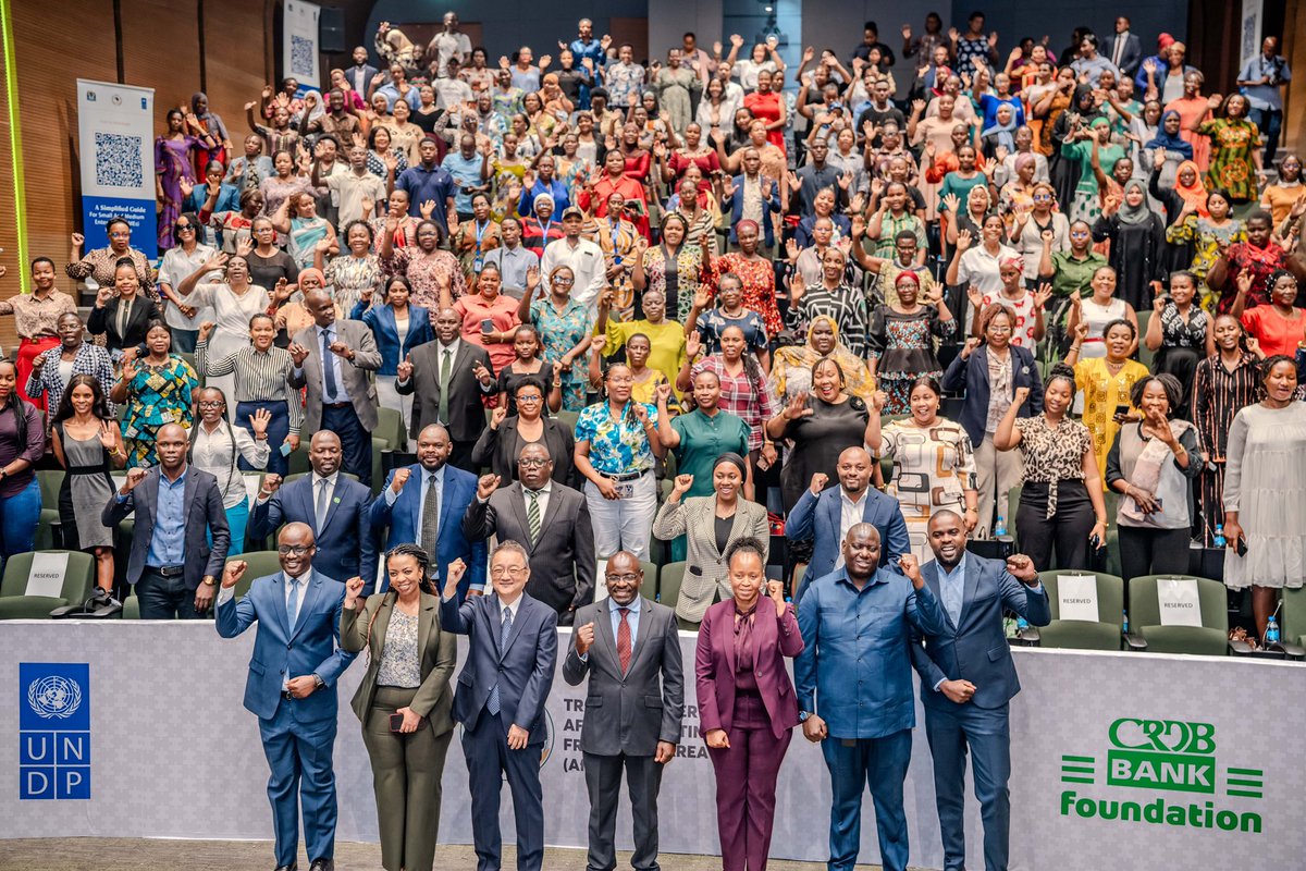 Happening Now!

<a href="/undptz/">UNDP Tanzania</a> &amp; <a href="/CRDBBankPlc/">CRDB Bank PLC</a> Foundation launch a Simplified Guide for SMEs &amp; a capacity-building initiative to empower Tanzanian SMEs in the African Continental Free Trade Area (AfCFTA) . 💼🌍📊<a href="/AfCFTA/">AfCFTA Secretariat Official</a> 

 #SMEs #TradeOpportunities #AfCFTA