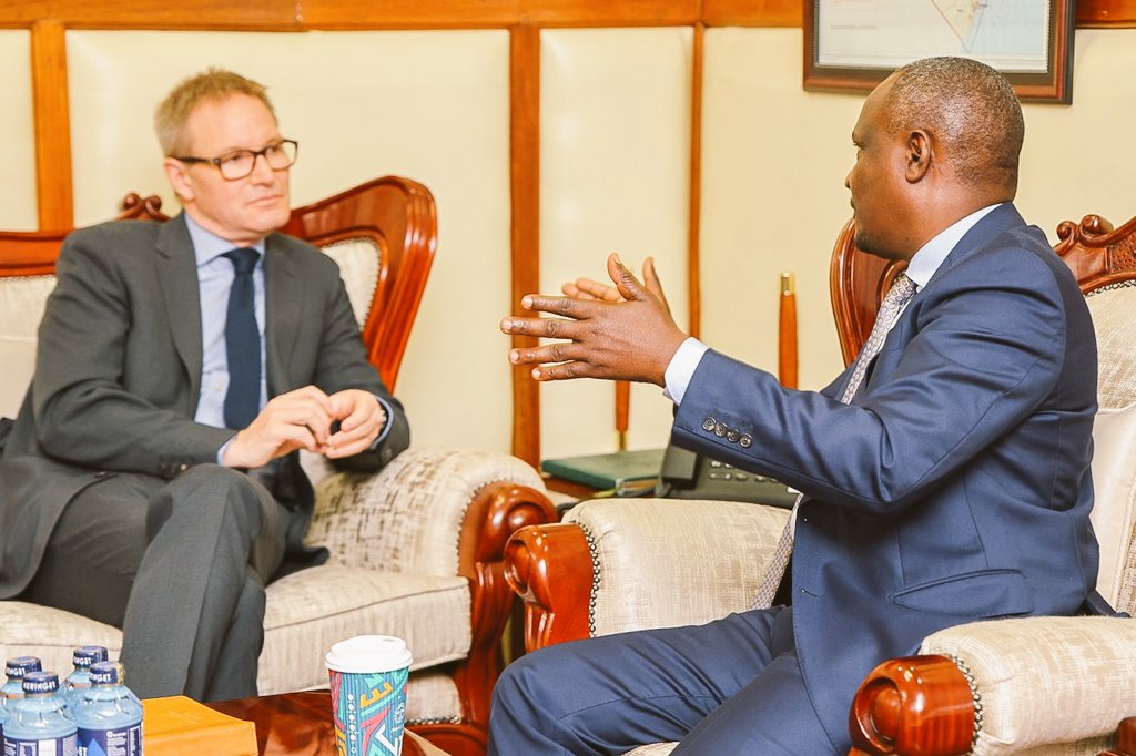 KeTreasury's tweet photo. This morning, the CS Hon. FCPA John Mbadi, together with the  UK High Commissioner to Kenya, (@UKinKenya ) H.E. Neil Wigan (@FCDONeilWigan) presided over the ceremonial exchange of a Memorandum of Understanding (MoU) between the National Treasury and the UK's Overseas Development Institute (ODI). The event was also witnessed by the Principal Secretary for the National Treasury, Dr. Chris Kiptoo. (@Kiptoock)

This partnership aims to enhance both individual and institutional capacity at the National Treasury, particularly in conducting tax policy analysis to support evidence-based policy recommendations and informed decision-making. The collaboration will boost  tax research, capacity-building initiatives, and the dissemination of research findings, strengthening Kenya’s ability to formulate sound fiscal policies.

Speaking at the event, CS Mbadi emphasized that the MoU comes at an opportune moment as the government rolls out the National Tax Policy and the Medium-Term Revenue Strategy. He reaffirmed Kenya’s commitment to leveraging strategic international partnerships to strengthen domestic revenue mobilization, promote transparency, and build a more efficient and equitable tax system that drives sustainable economic growth.