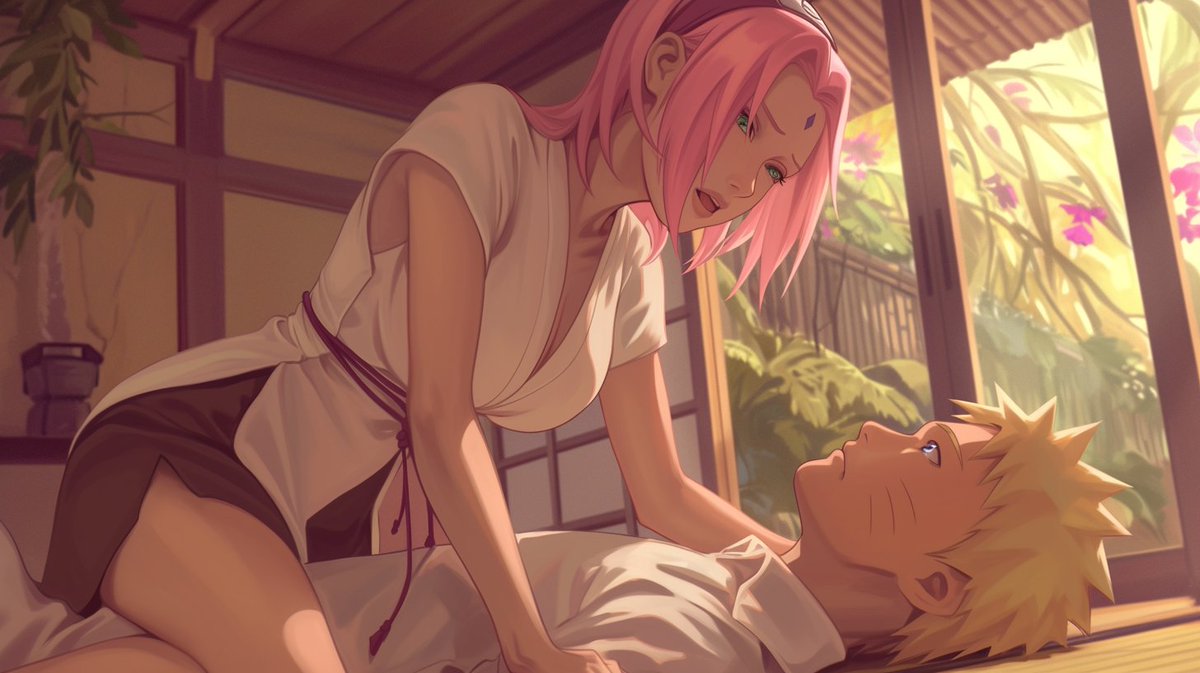 AIGFantasy's tweet photo. Naruto: "Sooo… is this training or…?"
Sakura: (face turning redder) "Shut up!"

#narutofanart #sakuraharuno #naruto https://t.co/7JXlskBDo7