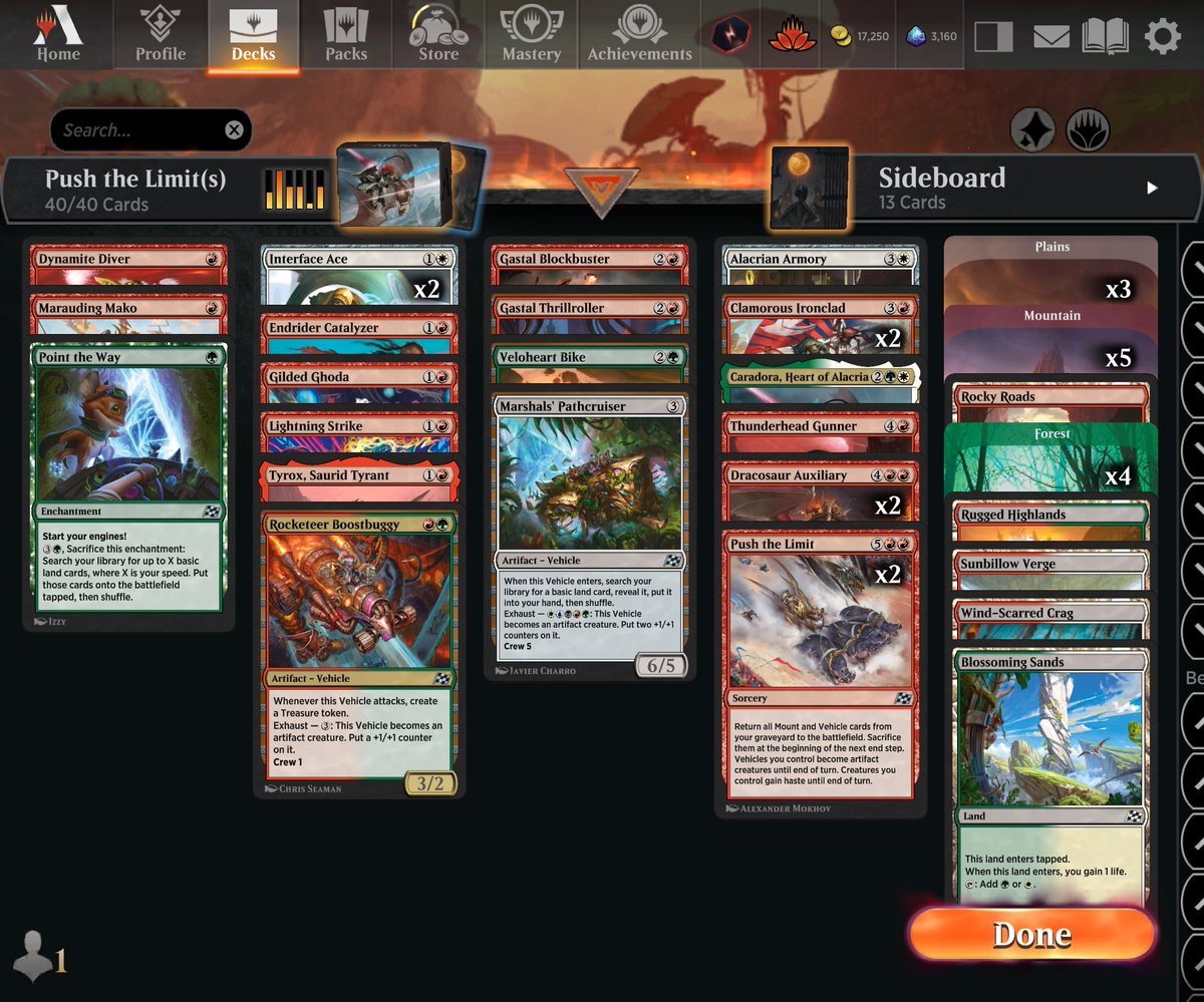Another 7-2 to chunk into the pile.

This was a crazy fun deck to play. Push the limits is strong finisher in the right brew. Throw in a second one to increase the odds of seeing it each game, and we got a deck!