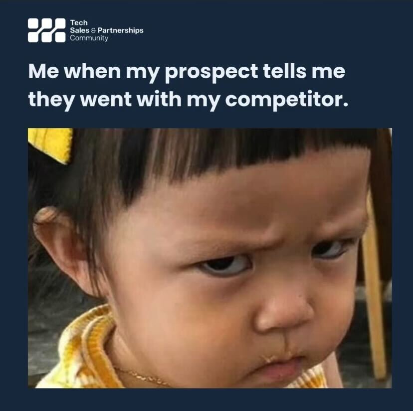 TspCommunity's tweet image. This hurts differently 💔😩

#salesmeme #saleshumor #tgif #techsales