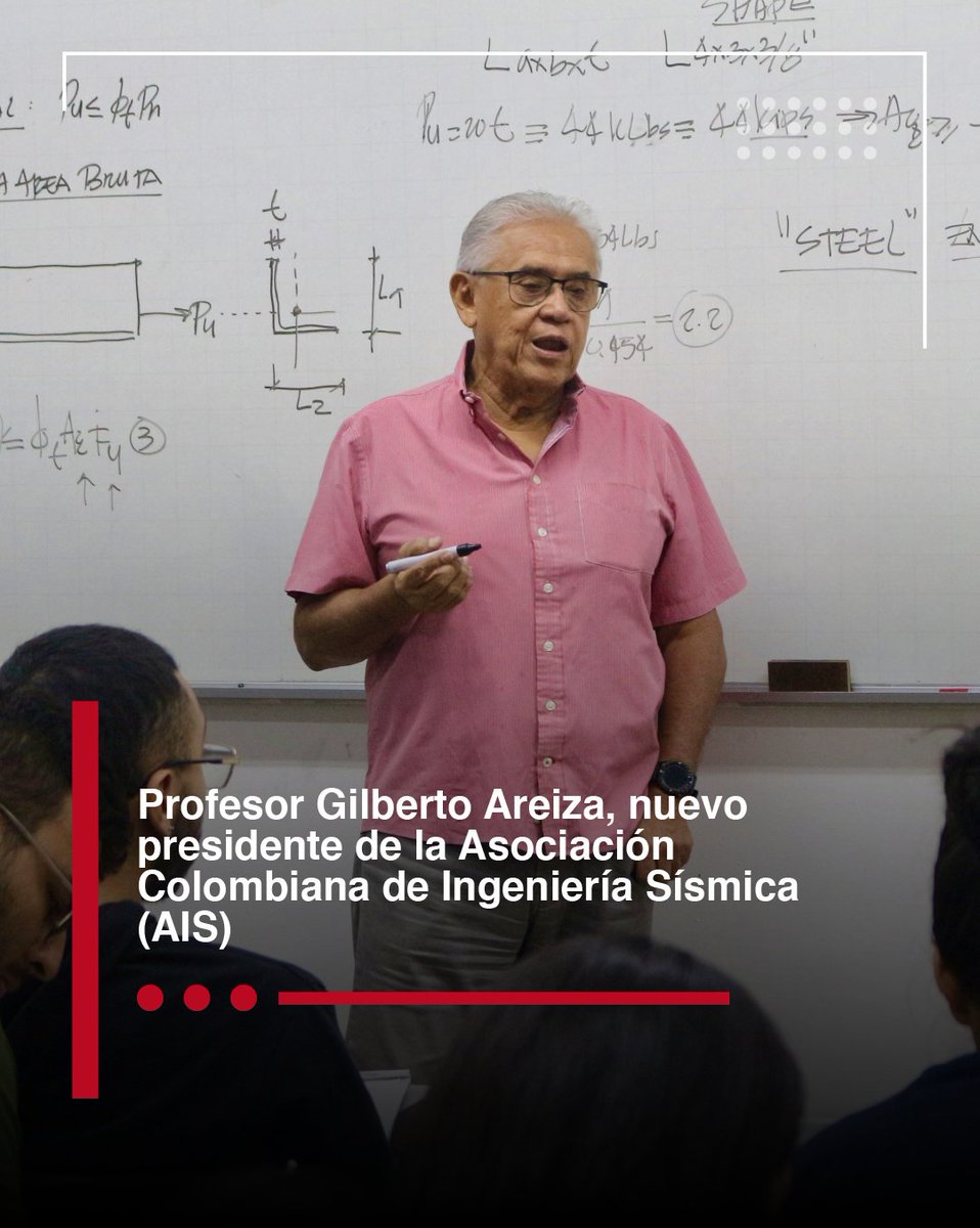 Profesor Gilberto Areiza, de la <a href="/eicg_univalle/">Escuela de Ingeniería Civil y Geomática</a>, hace historia como el primer vallecaucano en liderar la Asociación Colombiana de Ingeniería Sísmica. 

Conoce su trayectoria en <a href="/UnivalleCol/">Universidad del Valle</a> y su aporte a la ingeniería en Colombia 👇
tinyurl.com/2coot3vy