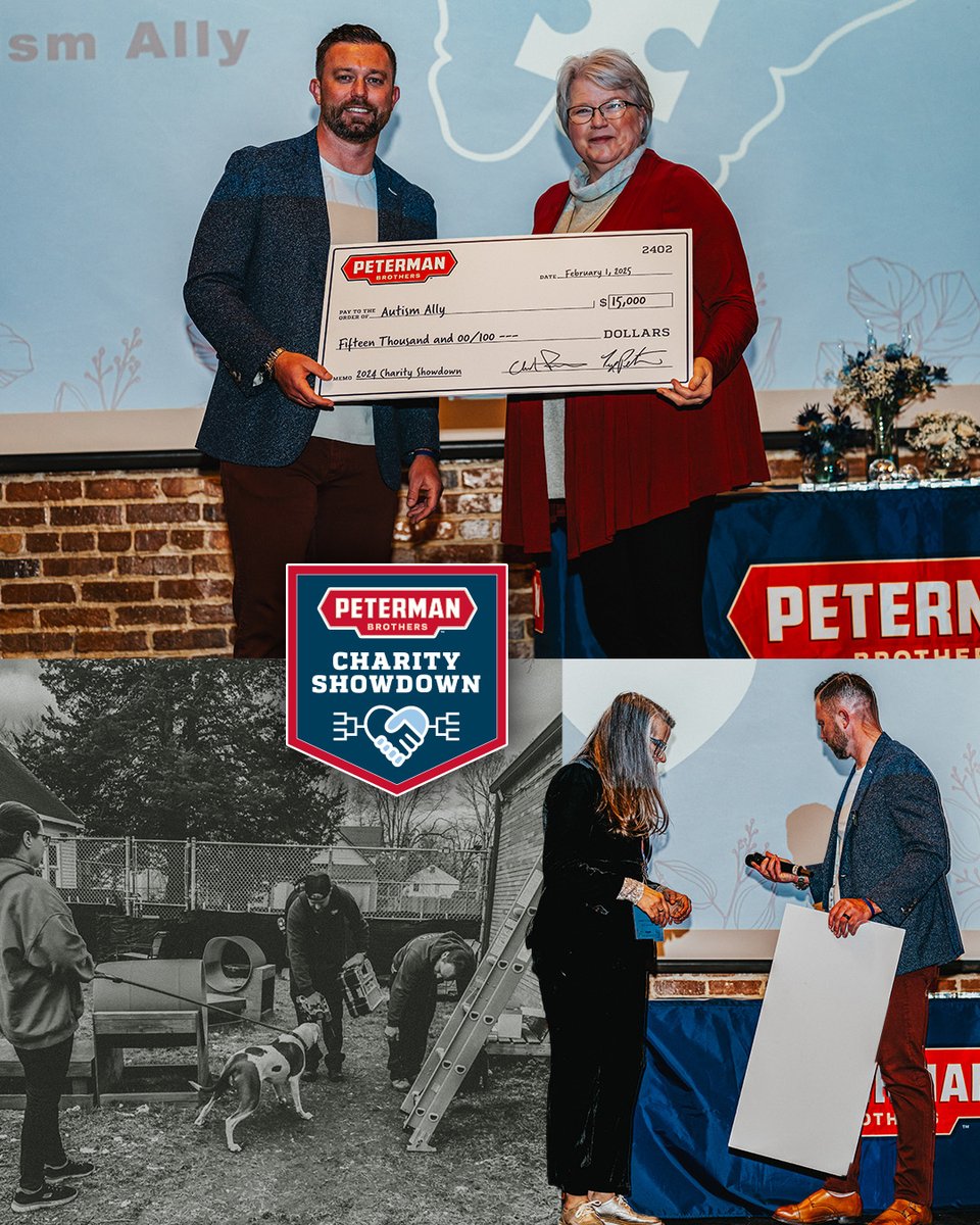 It's tip-off time for the Charity Showdown! 🏀  The first round is live, and we need YOU to call the plays and choose the charities you want to see advance. 

✨ Voting link in bio ✨

 #YourVoteHelpsUsGiveBack #CharityShowdown25 #HVAC #PetermanBrothers