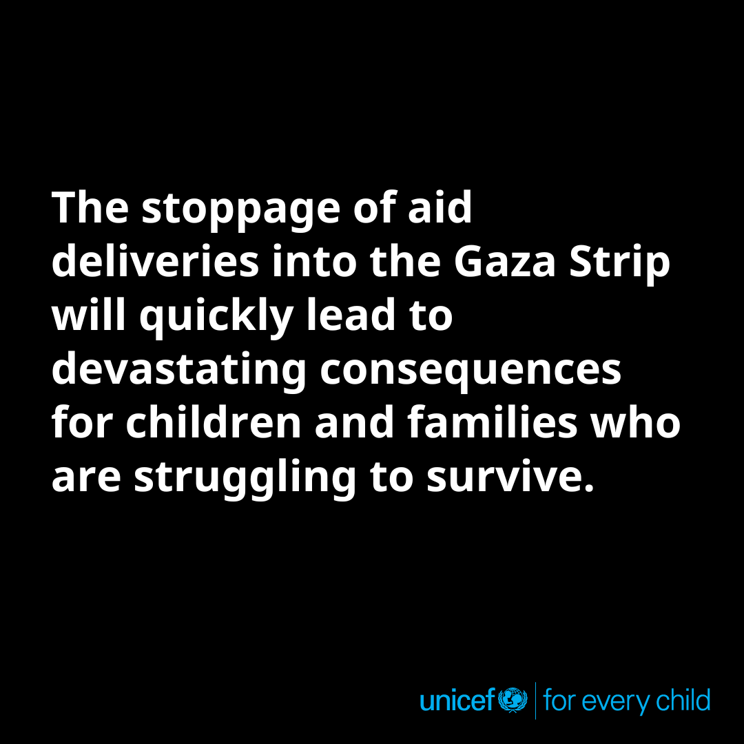 UNICEF (@unicef) on Twitter photo Children and families across Gaza are struggling to survive without enough food, medicine or shelter.
“The ceasefire must hold, and more aid must be allowed in to prevent further suffering and loss of life.” - <a href="/UNICEFmena/">UNICEF MENA - يونيسف الشرق الأوسط وشمال إفريقيا</a>'s <a href="/E_Beigbeder/">Edouard Beigbeder</a>.
Details: unicef.link/41Fq89E Children and families across Gaza are struggling to survive without enough food, medicine or shelter.
“The ceasefire must hold, and more aid must be allowed in to prevent further suffering and loss of life.” - <a href="/UNICEFmena/">UNICEF MENA - يونيسف الشرق الأوسط وشمال إفريقيا</a>'s <a href="/E_Beigbeder/">Edouard Beigbeder</a>.
Details: unicef.link/41Fq89E