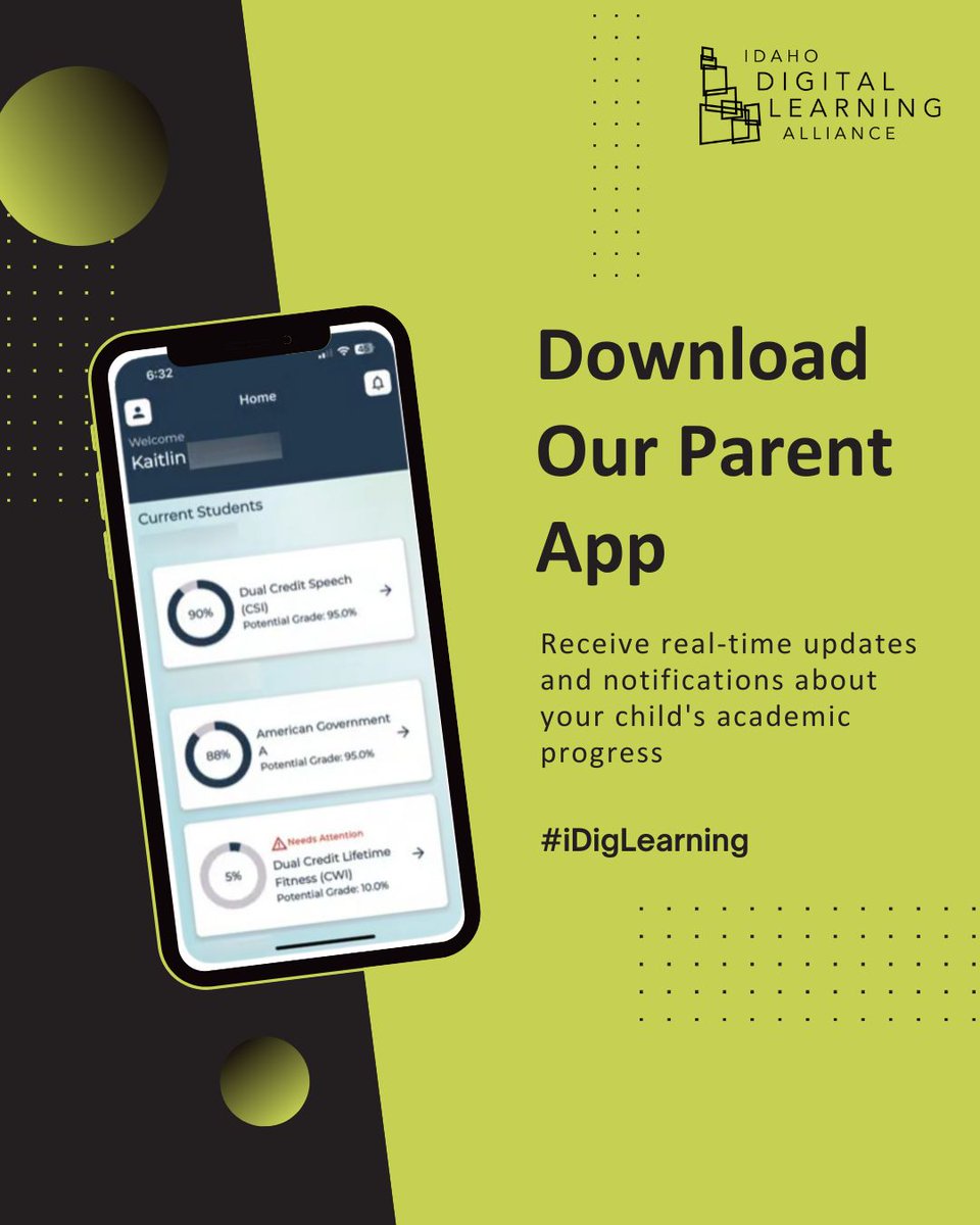 Managing your student's progress has never been easier! With the IDLA parent app, you’re always in the loop. Download now to get started! 📲 buff.ly/3E5EXJh 

#IDLA #iDigLearning #ParentApp #EducationAtYourFingertips