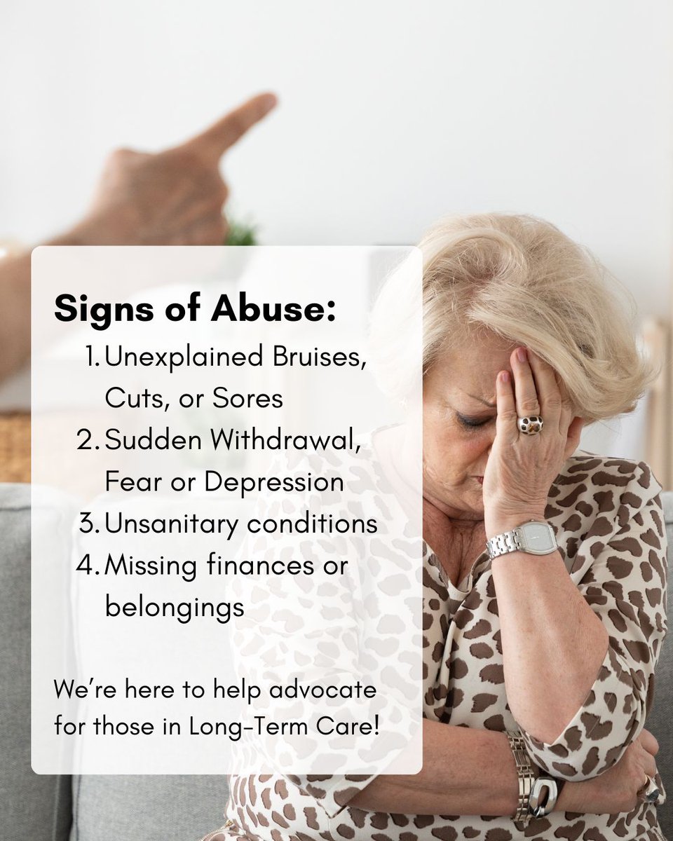 risltcop's tweet image. 🛑 How to Report Suspected Abuse:
▪️ Speak with the facility administrator or social worker.
▪️ Contact the Rhode Island Long-Term Care Ombudsman Program for advocacy and support.
▪️ If immediate danger is suspected, call 911 or Rhode Island’s Adult Protective Services.