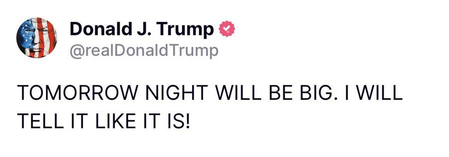 Buckle up - President Trump scheduled to make an 'investment announcement' at 1:30 PM ET TODAY

TOMORROW Trump teased a BIG announcement to a joint session of Congress tomorrow (dont forget tariffs start Tues as well)
