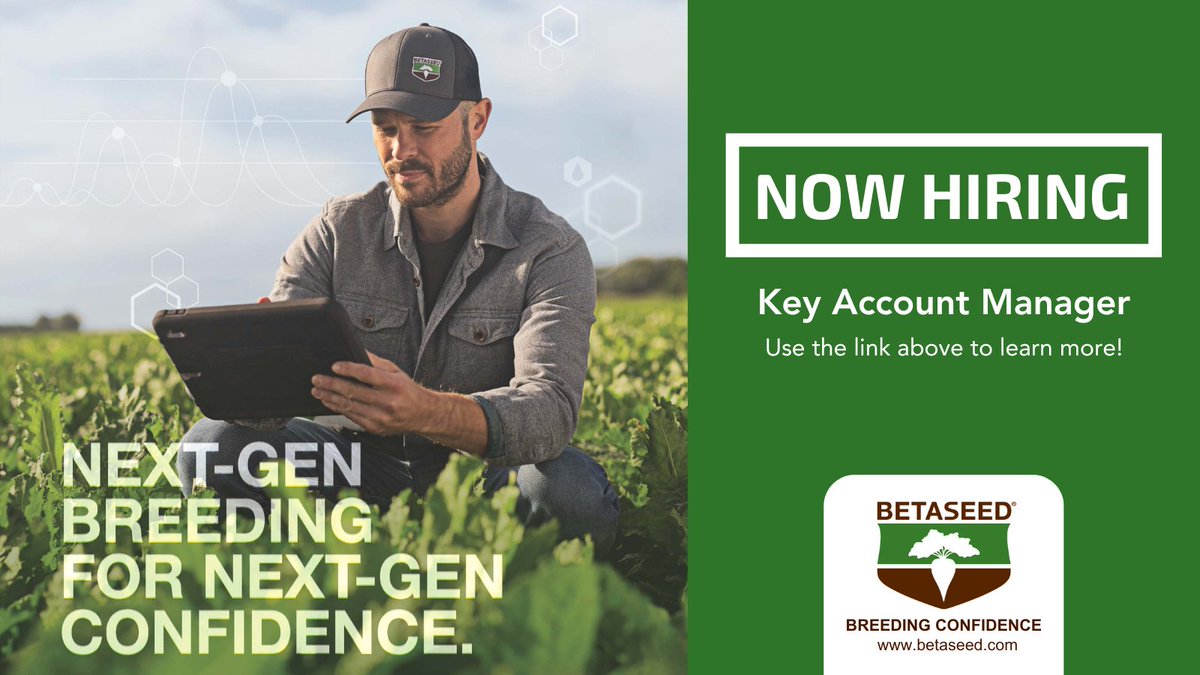 Ready to take the next step in your career? Betaseed is hiring! If you are passionate about building strong client relationships and driving success, we want to hear from you. Learn more about Betaseed🌱ow.ly/opAr50V8IO2

Apply today! ➡ow.ly/ICuS50V8IO4
#JoinOurTeam