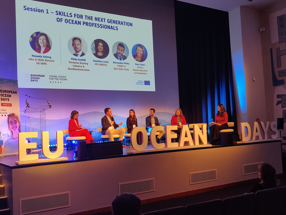 💡Skills are the focus of this afternoon session at the #EuropeanOceanDays with 3 #EMFAF projects and blue skills study

Games for blue careers, online courses and training in the blue economy for young offenders are some of the concrete solutions funded by the #EU
