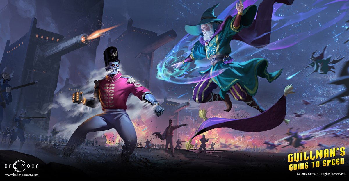 Guillsman's Guide to Speed - #Interior Illustrations 1 artstation.com/artwork/lG9D6a 

Art by: Bad Moon Art Studio <a href="/badmoonart/">BAD MOON ART STUDIO</a> 
Art Directors: Kit Ho, Johnathan  
Artists: Yen Hwa

badmoonart.com
artstation.com/badmoonartstud… 

#BadMoonArtStudio #illustration #dnd