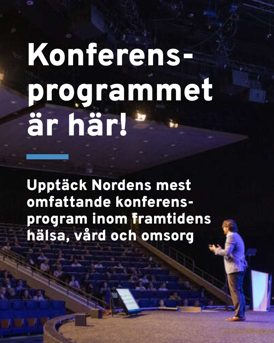 Nu är det här! Konferensprogrammet som samlar Sveriges och Nordens ledande röster för att tillsammans hitta lösningarna på vårdens och omsorgens största utmaningar.

🔗 bit.ly/41oOh2B