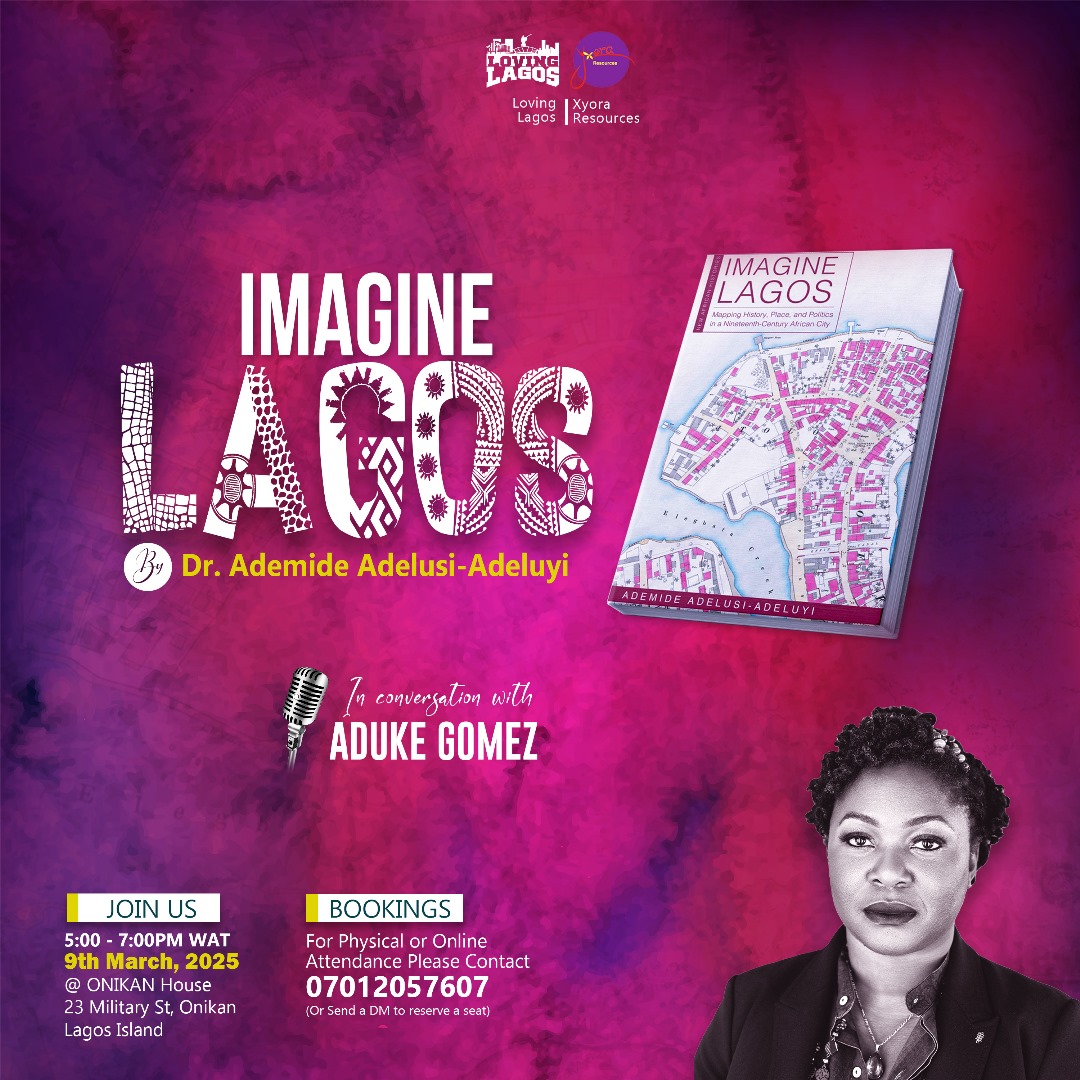 And yes, it's Women's History Month, so definitely, we had to host Prof Adelusi-Adeluyi! Please join us at 5pm this Sunday either in person or online at @lovinglagos (see poster) as we talk about her new book "Imagine Lagos" - a true love letter to Lagos!