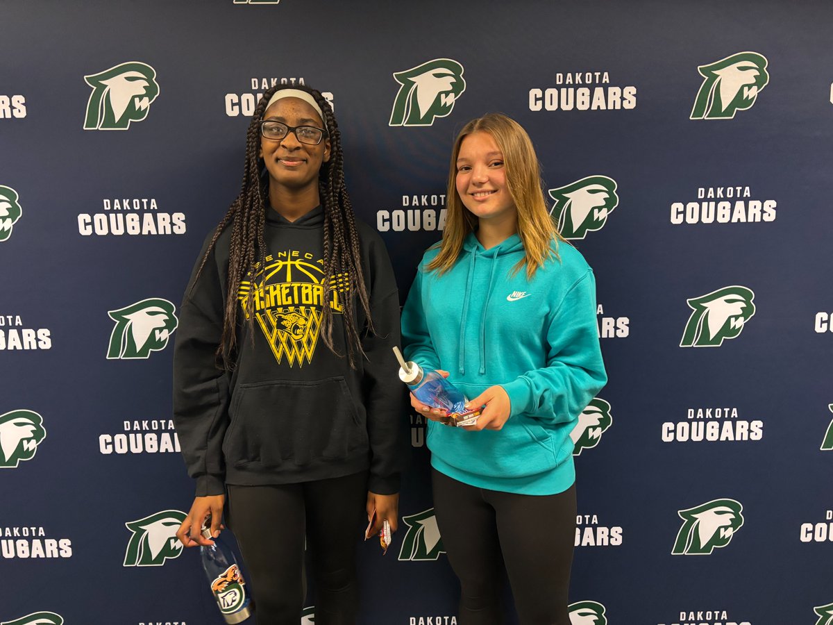 Congrats to Natiya and Faith for being selected as our Cougar PRIDE monthly winners for the month of February!