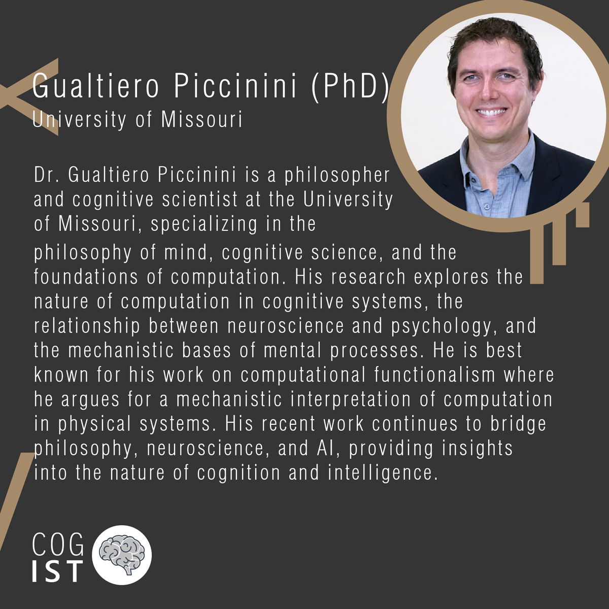 For the next Cognitive Webinar, Gualtiero Piccinini (<a href="/gualtieropicc/">Gualtiero Piccinini 🇺🇦</a> ) from University of Missouri, Philosophy Department will be our guest with his talk "Neural Hardware for Language of Thought". We will discuss different construals of Language of Thought and which of them still