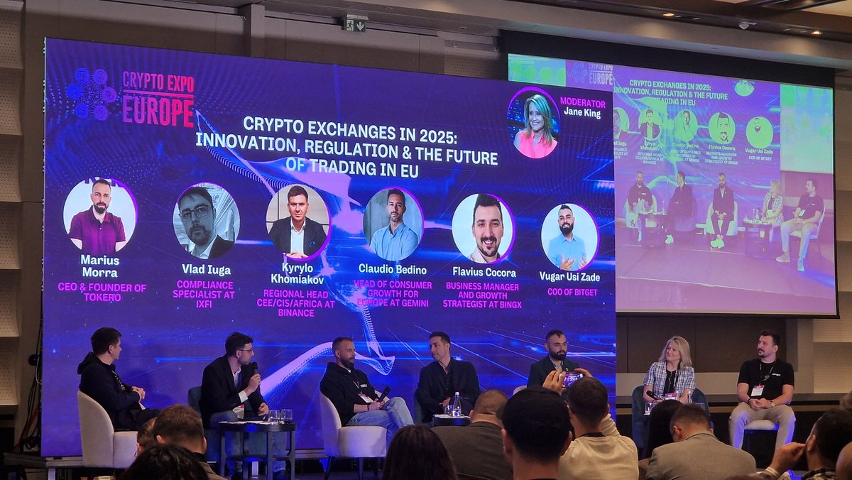 Cryptonaute (@cryptonaute_btc) on Twitter photo 🎤Différentes perspectives et débats sur l'avenir des crypto exchanges en 2025 📊avec <a href="/KhomiakovKyrylo/">KK (Kyrylo Khomiakov) 🔸Binance</a> <a href="/usithetalk/">Vugar Usi Zade</a> <a href="/BingXOfficial/">BingX</a> <a href="/claudiobedino/">Claudio Bedino</a> <a href="/tokeroexchange/">TOKERO Crypto Exchange</a> grâce à ✨️ <a href="/CryptoExpoEu/">CryptoExpoEurope</a> ✨️
#exchange #Regulation #trading #cryptocurrency 🎤Différentes perspectives et débats sur l'avenir des crypto exchanges en 2025 📊avec <a href="/KhomiakovKyrylo/">KK (Kyrylo Khomiakov) 🔸Binance</a> <a href="/usithetalk/">Vugar Usi Zade</a> <a href="/BingXOfficial/">BingX</a> <a href="/claudiobedino/">Claudio Bedino</a> <a href="/tokeroexchange/">TOKERO Crypto Exchange</a> grâce à ✨️ <a href="/CryptoExpoEu/">CryptoExpoEurope</a> ✨️
#exchange #Regulation #trading #cryptocurrency