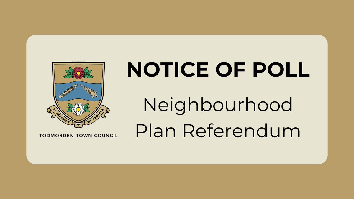 View the polling stations for the Neighbourhood Plan referendum which takes place this Thursday 6th March.
todmorden-tc.gov.uk/neighbourhood-…