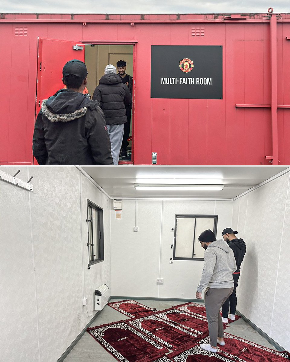 Manchester United opened a new multi-faith room at Old Trafford for fans of all faiths.

The team worked closely with the Fans' Forum and Muslim Supporters' Club on the space, which can accommodate up to 20 fans at any given time. Prayer mats have already been provided by the