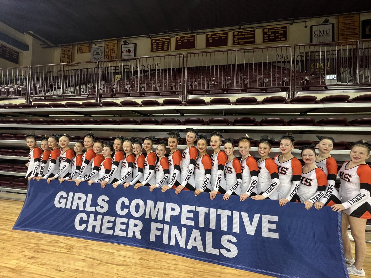 Congrats to our competitive cheer team on a 4th place finish at the state finals, for the second year in a row! Great job, ladies! 🐅